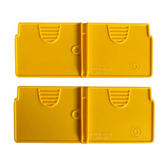 Lego Storage Case Dividers Panels Orange Replacement Lot of 4 - Picture 3 of 4